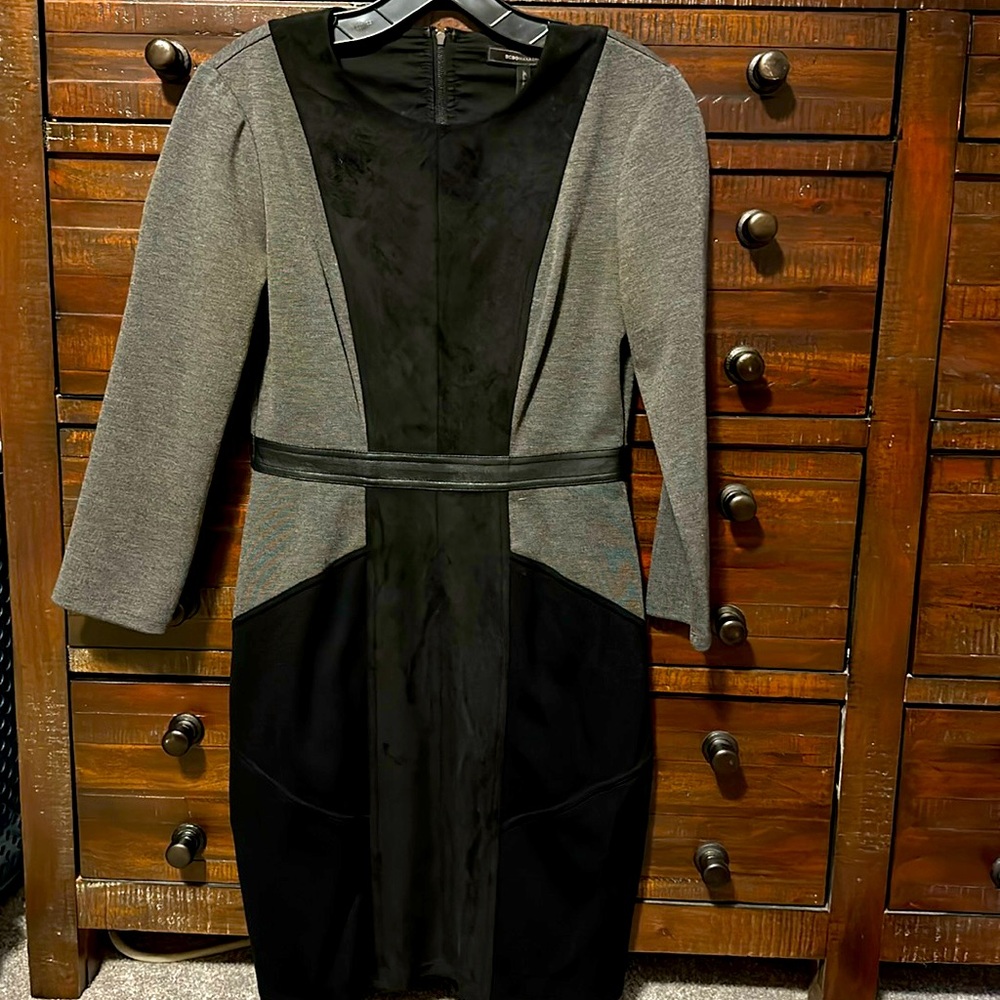 BCBG SUEDE DRESS